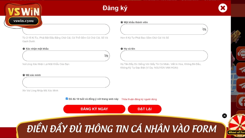 Hướng dẫn thần tốc cách đăng ký VSWIN từ A đến Z trong tích tắc