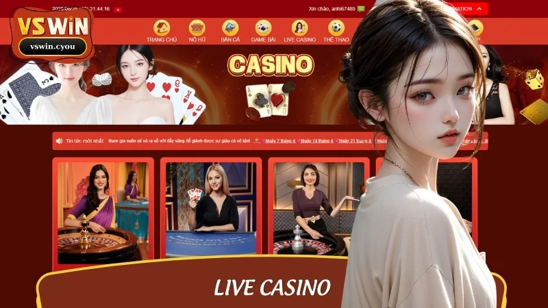 Dealer chia bài trực tiếp giúp người chơi nhận thưởng minh bạch tại Casino