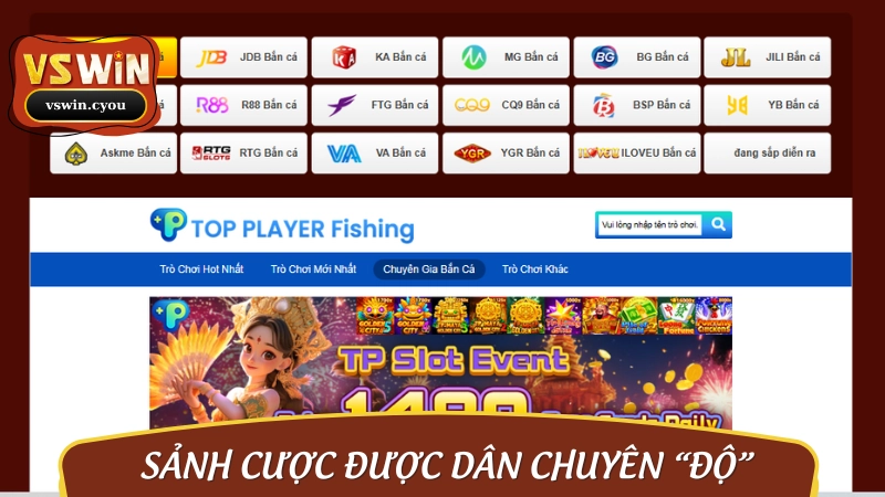 Những sảnh bắn cá VSWIN bạn nên thử một lần