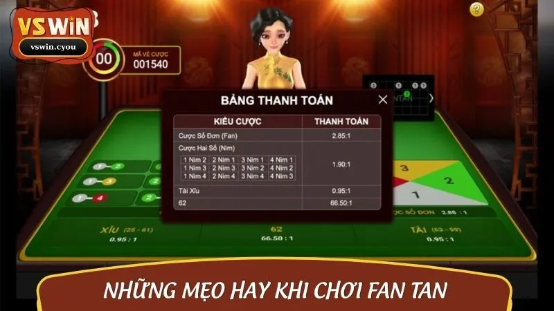 Cách chơi Fan Tan hiệu quả nhất