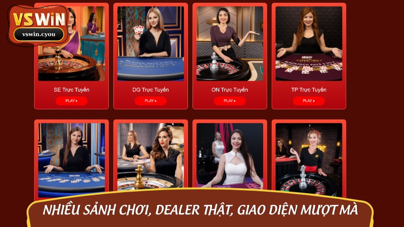 Casino VSWIN – Trải nghiệm chuẩn sòng bài quốc tế