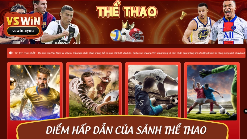 Thể thao VSWIN mở ra không gian cá cược toàn diện