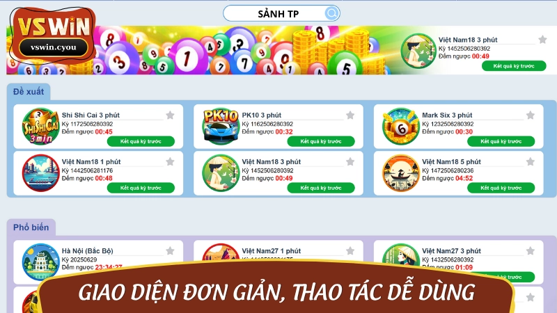 Lựa chọn lý tưởng để làm quen với xổ số VSWIN